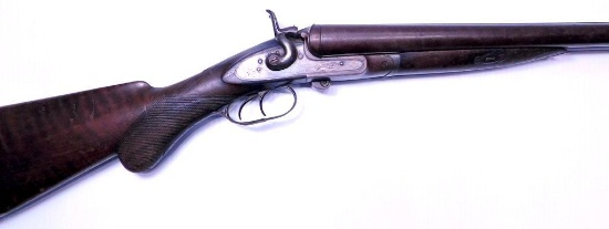 Wm. Moore & Co. 12 Gauge Hammer Double Barrel Shotgun