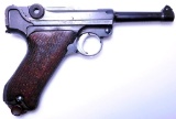 DWM P.08 .30 Caliber Luger Semi-auto Pistol w/ Leather SA Holster