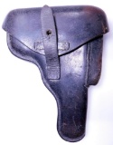 Post War P.38 Black Leather Holster w/ Magazine