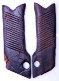 Pair of Original Wooden Grips for Japanese Nambu Type 14 Pistol