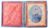 Civil War Soldier Tintype Photo in Gutta Percha Case