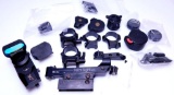 Large Grouping of Firearm Scope, Rings and Parts Including Browning