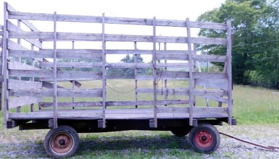 Wooden Hay Wagon (A)
