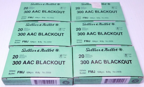 120 rounds of 300 AAC Blackout Ammunition, PICKUP ONLY