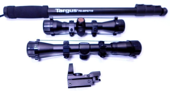 Grouping of Three (3) Scopes and Photo Stick