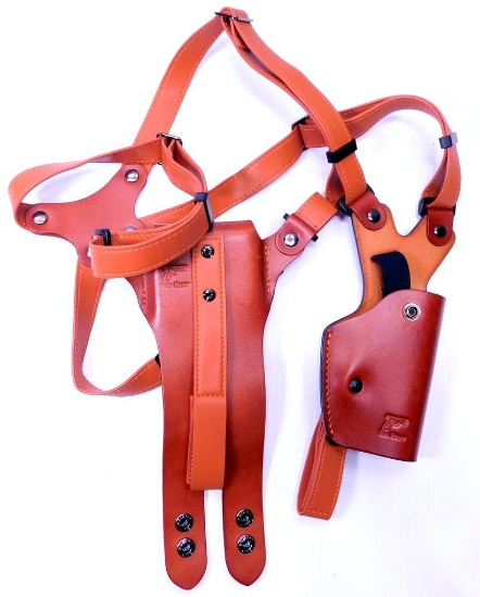 Gun Flower Brand Leather Shoulder Harness Pistol Holster