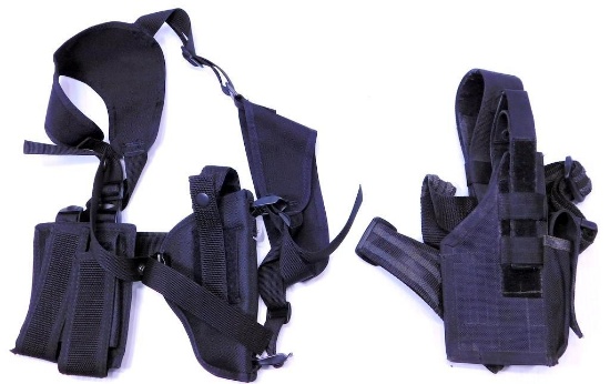 Grouping of Black Nylon Pistol Holsters