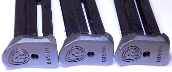 Ruger Pistol .22 Metal Magazines, Three (3)