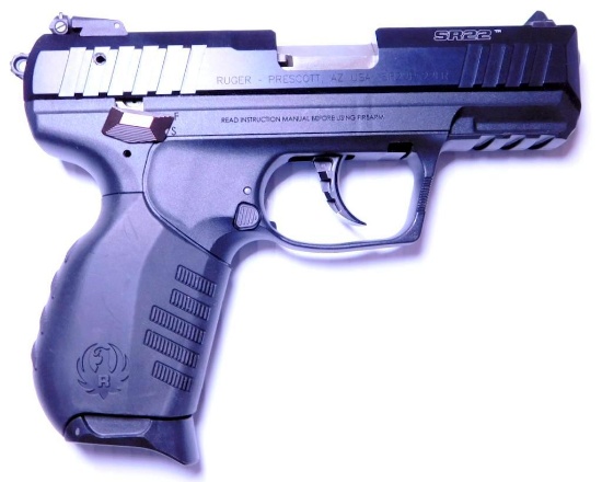 Ruger Model SR22 .22 cal Semi-auto Pistol, with Box