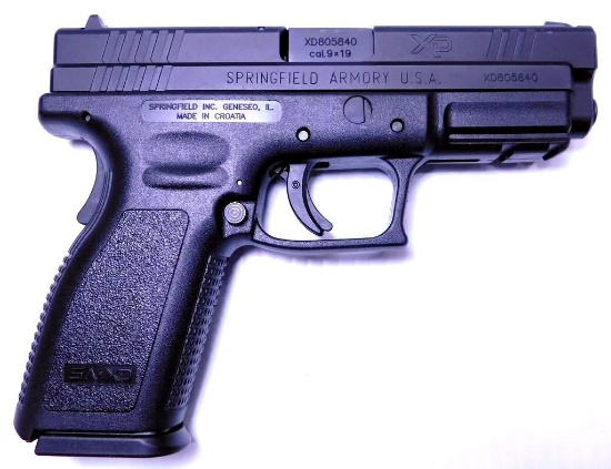 Springfield Model XD-9, 9x19 cal Semi-auto Pistol