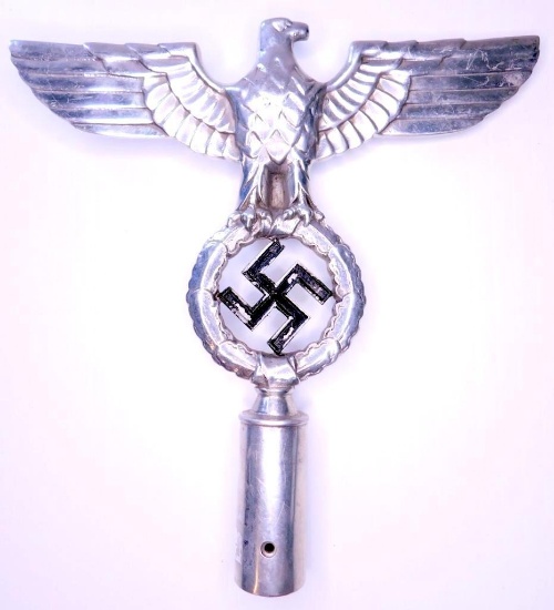 German WWII SA Sturm Abteilung Political Eagle Flag Pole Top