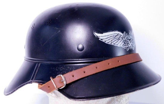 German WWII Civil Defense LUFTSHUTZ Helmet