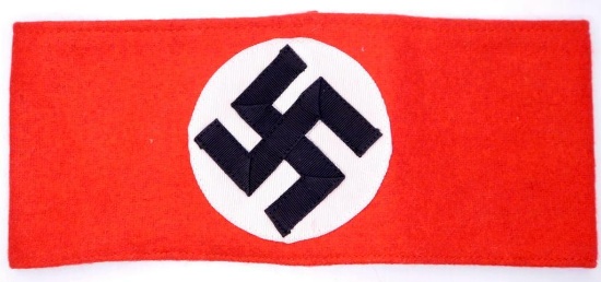 German WWII NSDAP / SA Swastika Party Overcoat Arm Band