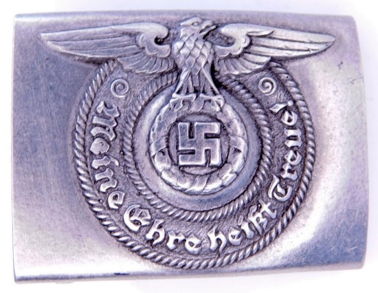 German WWII Waffen SS Schutz Staffel EM Belt Buckle
