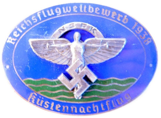 German WWII 1938 NSFK Glider Korps Badge