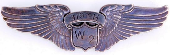 USAAF WWII Air Corps Womens Air Service Pilot WASP 319th W-2 Class Wing