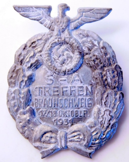 German WWII 1931 SA Treffen Rally Badge