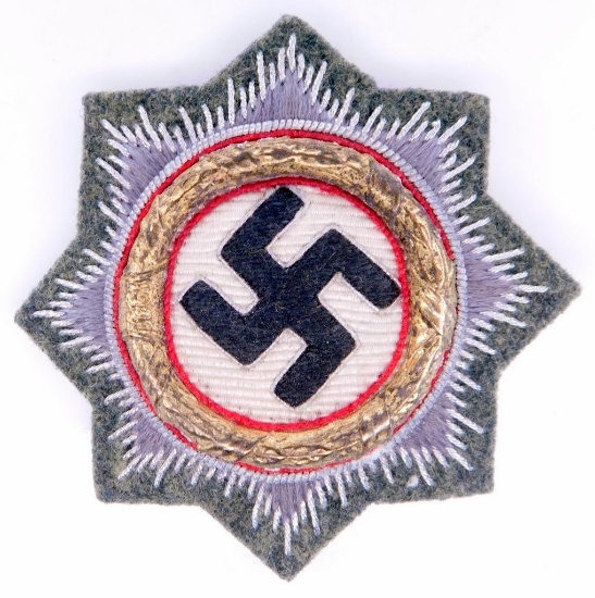 German WWII Army German Cross in Gold in Cloth