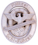 German WWII Polizei Police Schi-Fuhrer Ski Badge