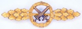 German WWII Luftwaffe Gold Air to Ground Support Combat Clasp