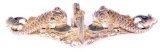 USN WWII Naval Submarine Officers Dolphin Badge