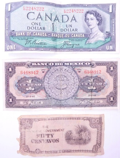 Grouping of World Paper Currency, (3)