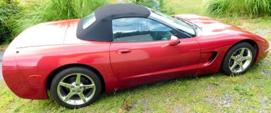 1998 C5 Chevrolet Corvette Convertible, Red