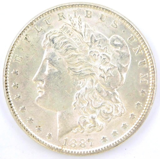 1887 Morgan Silver Dollar Coin