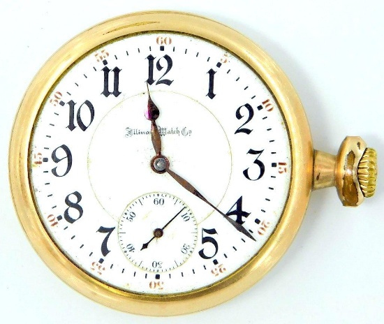 Illinois Watch Company A. Lincoln Model 4 Pocket Watch