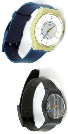 Grouping of Two Swatch Swiss Quartz Wristwatches