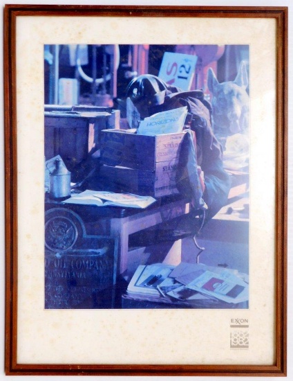 Exxon Century of Discovery Framed Artwork, 1982