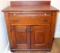 Antique Linen Cabinet w/ Large Pull Out Shelf