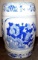 Chinese Porcelain Blue and White Floral Garden Stool
