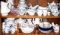 Grouping of Blue Danube China Dinnerware and Glassware Pieces