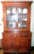 Federal Walnut Two-Part Dutch Cupboard