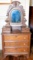 Antique Victorian Child's Walnut Dresser/Vanity with Swivel Mirror