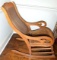 Antique Lincoln-style Caned Rocking Chair