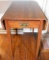 Solid Wild Black Cherry Drop Leaf End Table