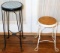 Vintage Twisted Metal Wire Ice Cream Parlor Stools, Two (2)