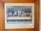 Framed Artworks Including Last Supper and Antique Miniature Mirror