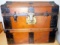 Antique Camel Back Trunk, Smaller Version Size