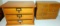 Small Wooden Dresser-top Files, Two (2)