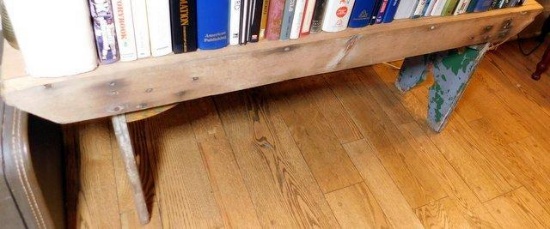 Antique Primitive Farm Wooden Bench