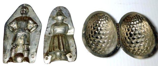 Grouping of Antique Chocolate Molds