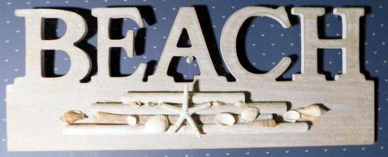 Grouping of Beach Decorative Items