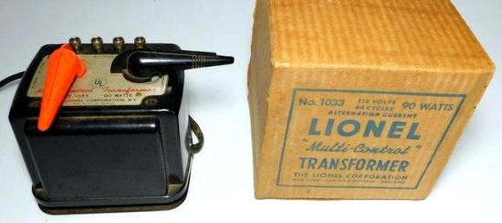 Vintage Lionel No. 1033 Multi-Control Transformer in Original Box
