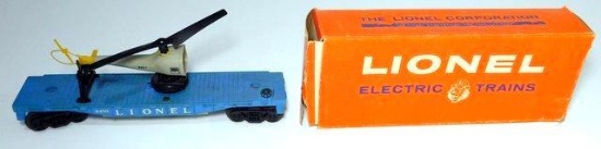 Lionel 3410 Helicopter Launching Car w/ Box and Lionel No. 3419 Operating Helicopter Car w/ Box