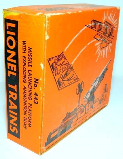 Lionel No. 443 Missle Launching Platform with Exploding Ammunition Dump w/ Box