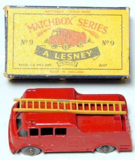 Matchbox by Lesney No. 9 Fire Escape Truck w/ Box