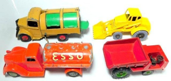 Grouping Tekno, Lesney and Dinky Toys Service Vehicles, (4)